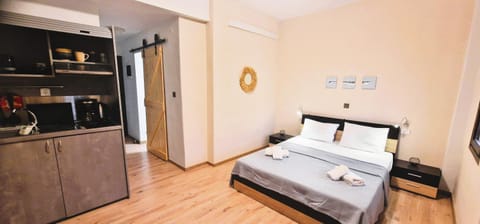 Bed, Kitchen or kitchenette, Photo of the whole room, Bedroom