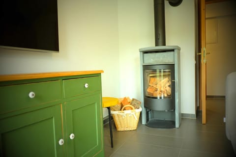 Living room, fireplace