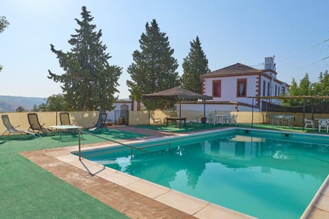 Property building, Living room, Swimming pool