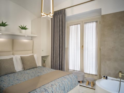 Bed, Bedroom, air conditioner