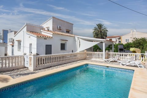 Property building, Living room, Swimming pool