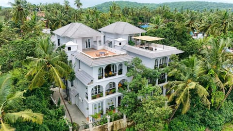 Property building, Spring, Day, Natural landscape, Bird's eye view, Garden, Garden view, Mountain view