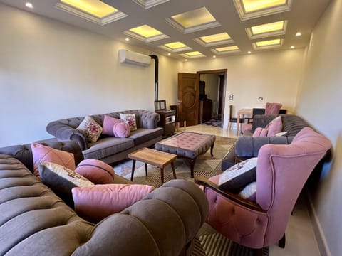 Living room, Seating area, air conditioner