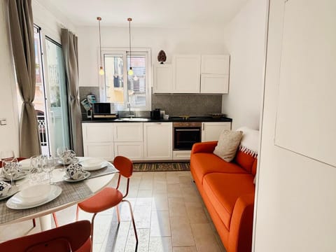 Kitchen or kitchenette, Living room, Dining area, dishwasher, microwave, oven, stove, air conditioner