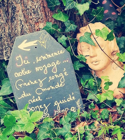 Garden, Text overlay, Garden view