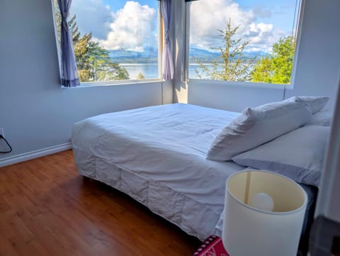 Bed, Natural landscape, Bedroom, Mountain view, Sea view