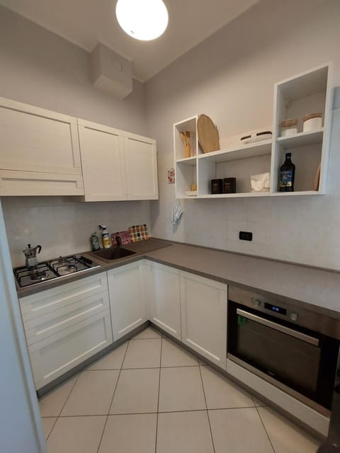 Kitchen or kitchenette, oven, stove