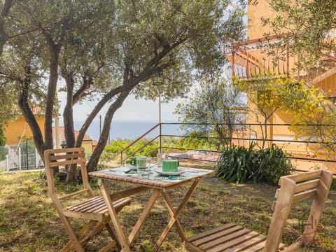 Patio, Spring, Day, Garden, Garden, View (from property/room), Garden view, Sea view