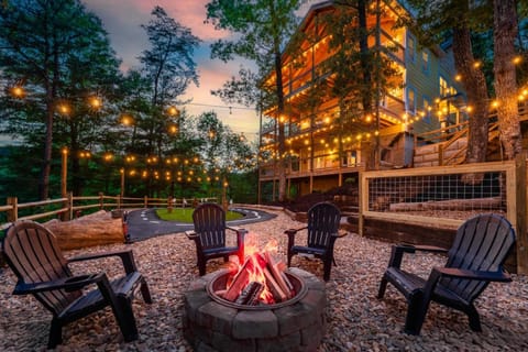 Property building, View (from property/room), Seating area, fireplace