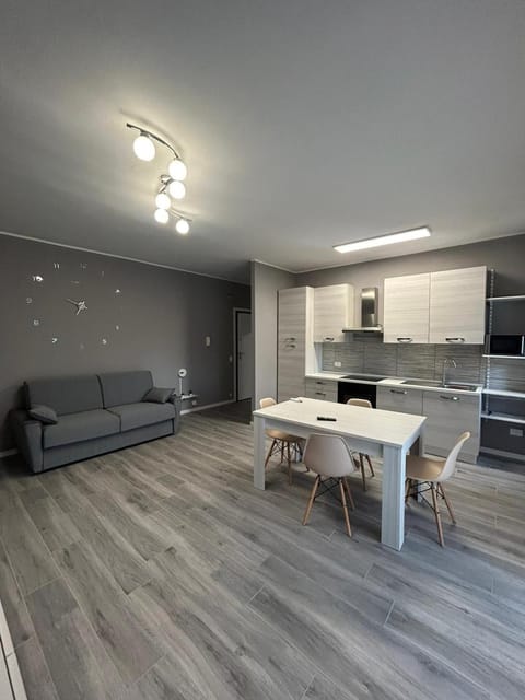 Kitchen or kitchenette, Living room, Dining area, stove