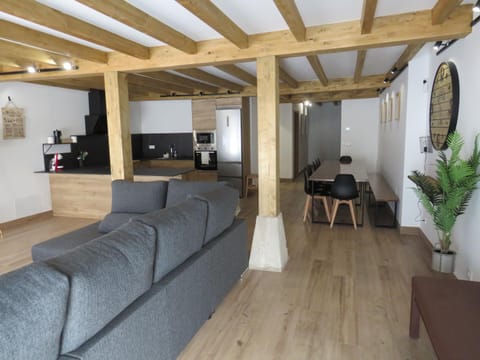 Kitchen or kitchenette, Living room, Dining area