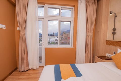 Bed, Natural landscape, Bedroom