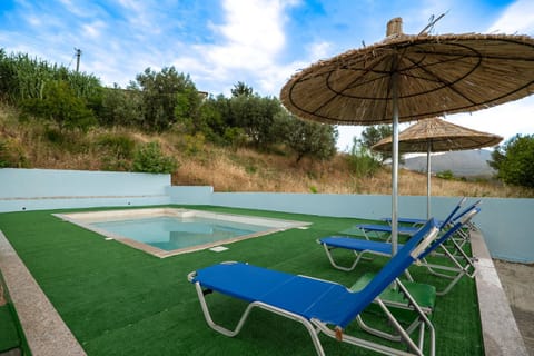 Patio, Pool view, Swimming pool, sunbed