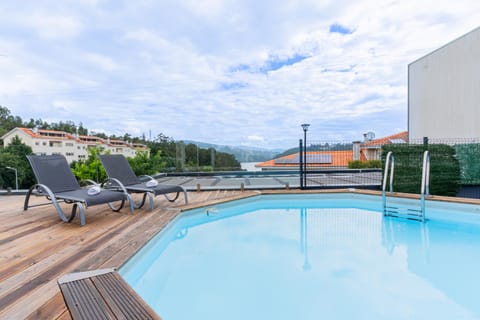 Patio, River view, Swimming pool