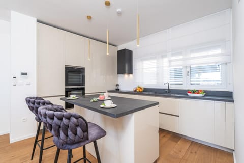 Kitchen or kitchenette, dishwasher, oven, stove, kitchen