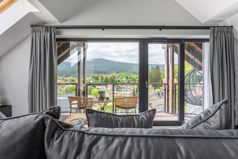 View (from property/room), Living room, Seating area, Mountain view