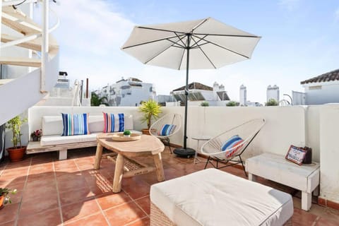 Luxury Penthouse Rooftop Sea & Golf Views House in Costa del Sol