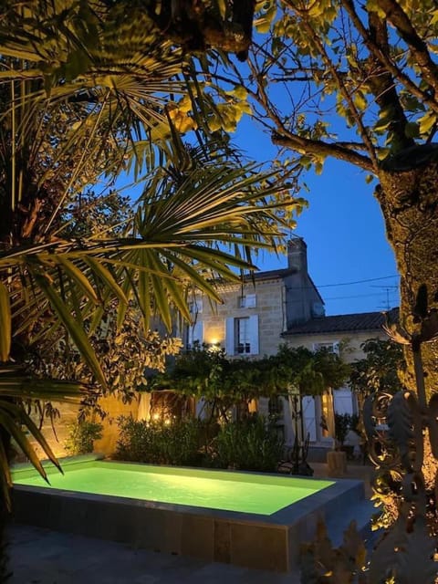 Night, Garden view, Pool view, Swimming pool