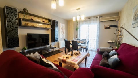 Communal lounge/ TV room, TV and multimedia, Living room, Seating area, Evening entertainment, air conditioner
