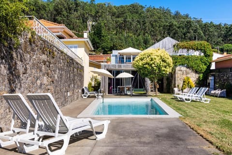 Property building, Living room, Swimming pool