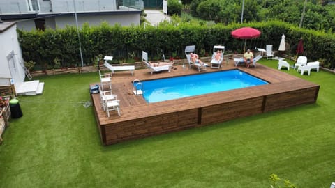 Spring, Day, Garden, Garden view, Pool view, Swimming pool, sunbed