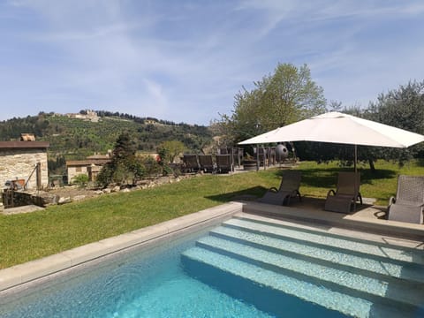 Natural landscape, Garden, Swimming pool