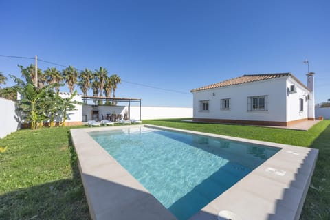 Property building, Living room, Swimming pool