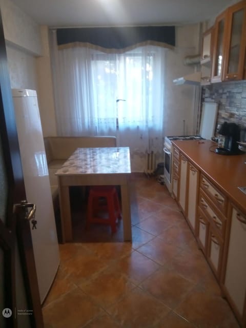 Kitchen or kitchenette, oven
