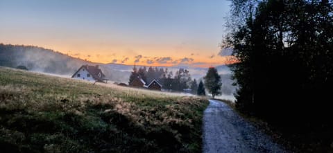 Natural landscape, Mountain view, Sunset