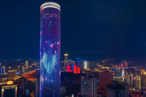 Property building, Night, City view