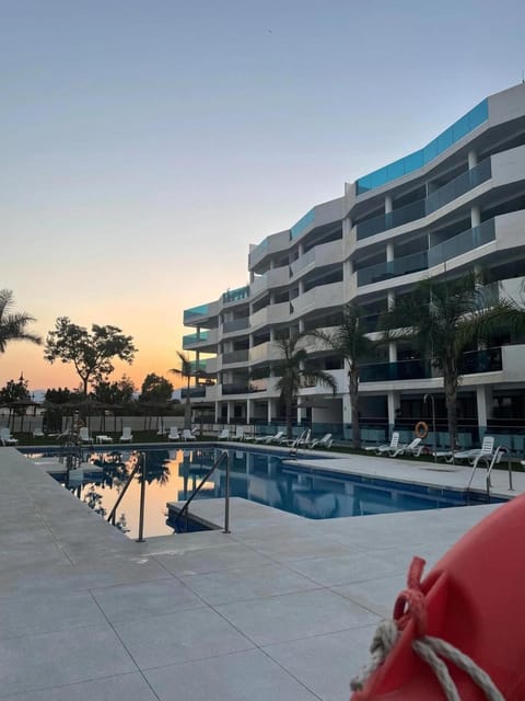 Property building, Living room, Swimming pool