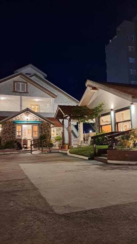 Property building, Night, Garden