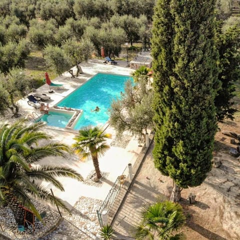 Natural landscape, Bird's eye view, Garden, Garden view, Pool view, Swimming pool