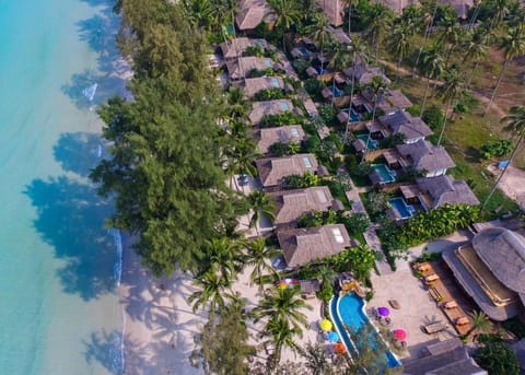 Property building, Natural landscape, Bird's eye view, Beach, Sea view, Swimming pool