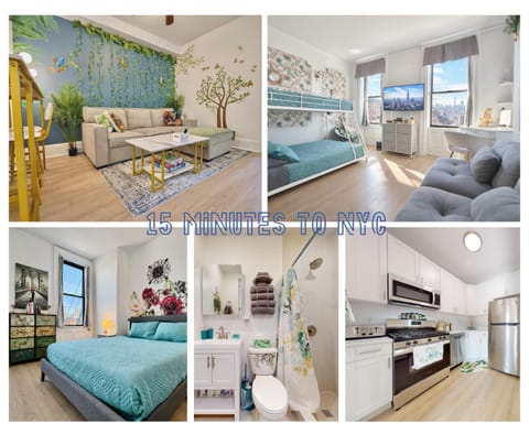 TV and multimedia, Kitchen or kitchenette, Living room, Photo of the whole room, Seating area, Bedroom