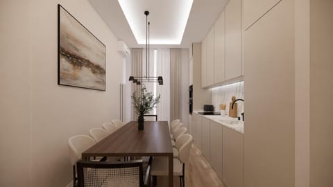 Kitchen or kitchenette, Dining area