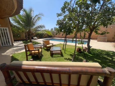 Seating area, Garden view, Pool view