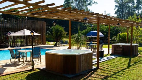 Day, Natural landscape, Garden, Garden view, Pool view, Swimming pool