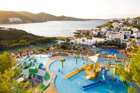Bird's eye view, Beach, Aqua park
