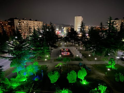 Property building, Night, Natural landscape, Garden, City view, Garden view
