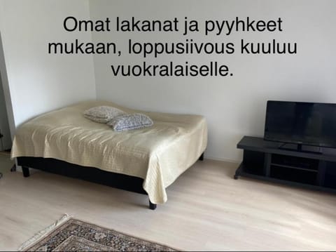 Viihtyisä itsepalvelumajoitus, tilava saunallinen yksiö Apartment in Finland