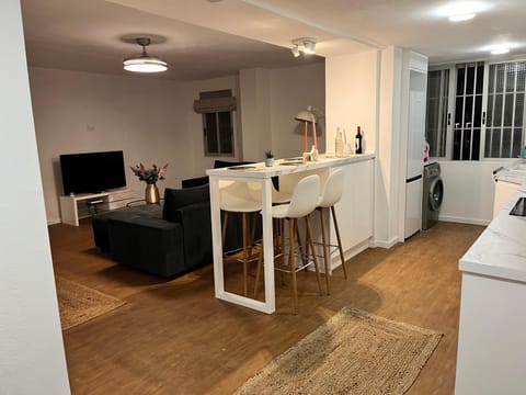 Kitchen or kitchenette, Living room, Dining area