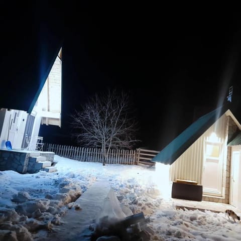 Property building, Night, Natural landscape, Winter