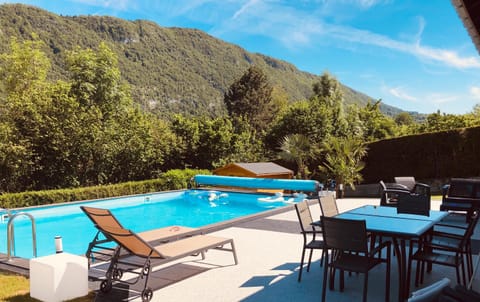 Patio, Natural landscape, Mountain view, Pool view, Swimming pool