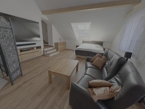 Bed, TV and multimedia, Seating area