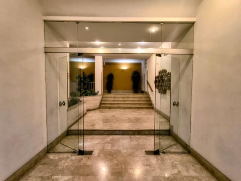 Property building, elevator