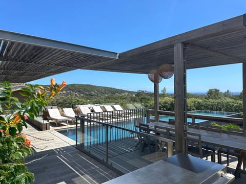 Pool view, Swimming pool, sunbed