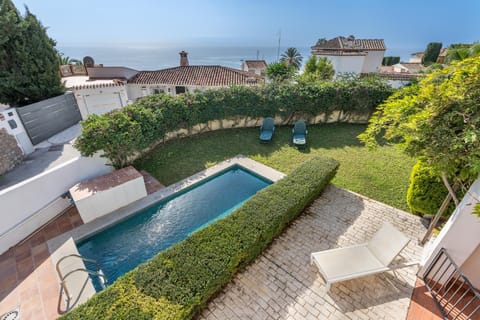 Property building, Living room, Swimming pool