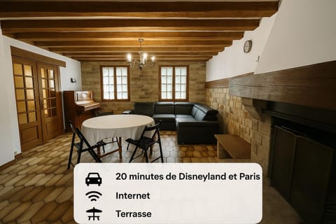 Anh Dao-Disneyland-Parking Gratuite et Terrasse House in Île-de-France