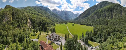 Natural landscape, Bird's eye view, Mountain view